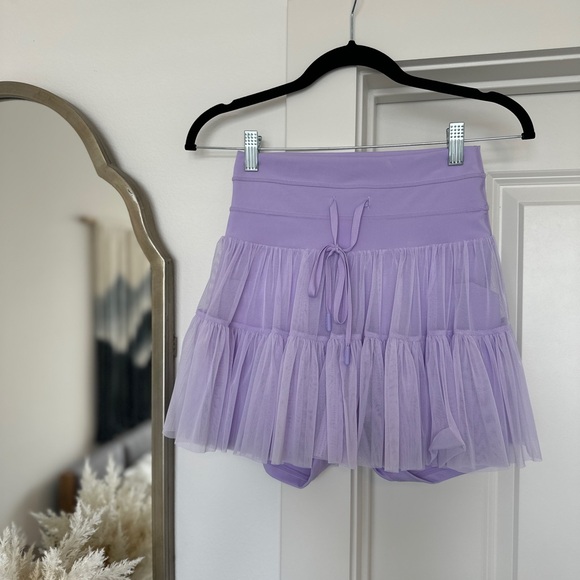 POPFLEX Dresses & Skirts - POPFLEX Lilac Skirt with Tie Detail